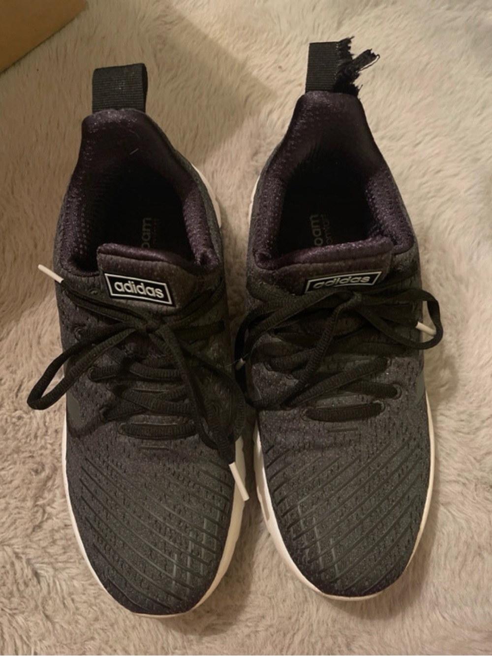 adidas Black Knit Slip-On Athletic Shoe